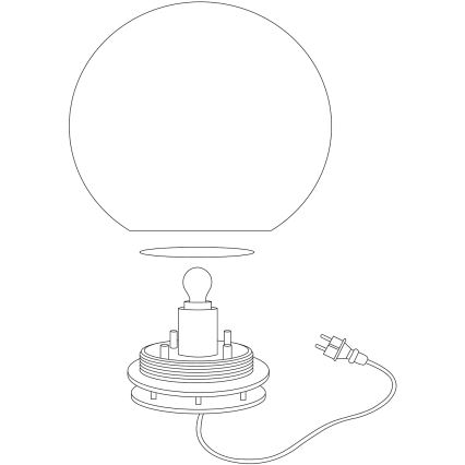 Eglo 98105 - LED RGBW spoljna svetiljka MONTEROLO-C LED/9W/230V IP65, prečnik 300 mm