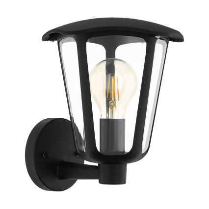 Eglo 98119 - Spoljašnje zidno svetlo MONREALE 1xE27/60W/230V crna IP44