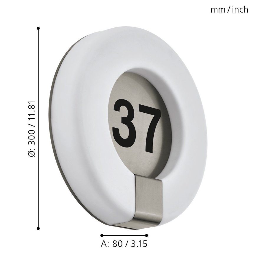 Eglo 98145 - LED prigušiva rasveta za kućni broj MARCHESA-C LED/15W/230V IP44