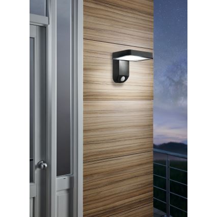 Eglo - LED solarno zidno svetlo sa senzorom LED/4,5W/3,7V 2200 mAh IP44
