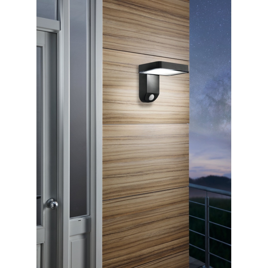 Eglo - LED solarno zidno svetlo sa senzorom LED/4,5W/3,7V 2200 mAh IP44