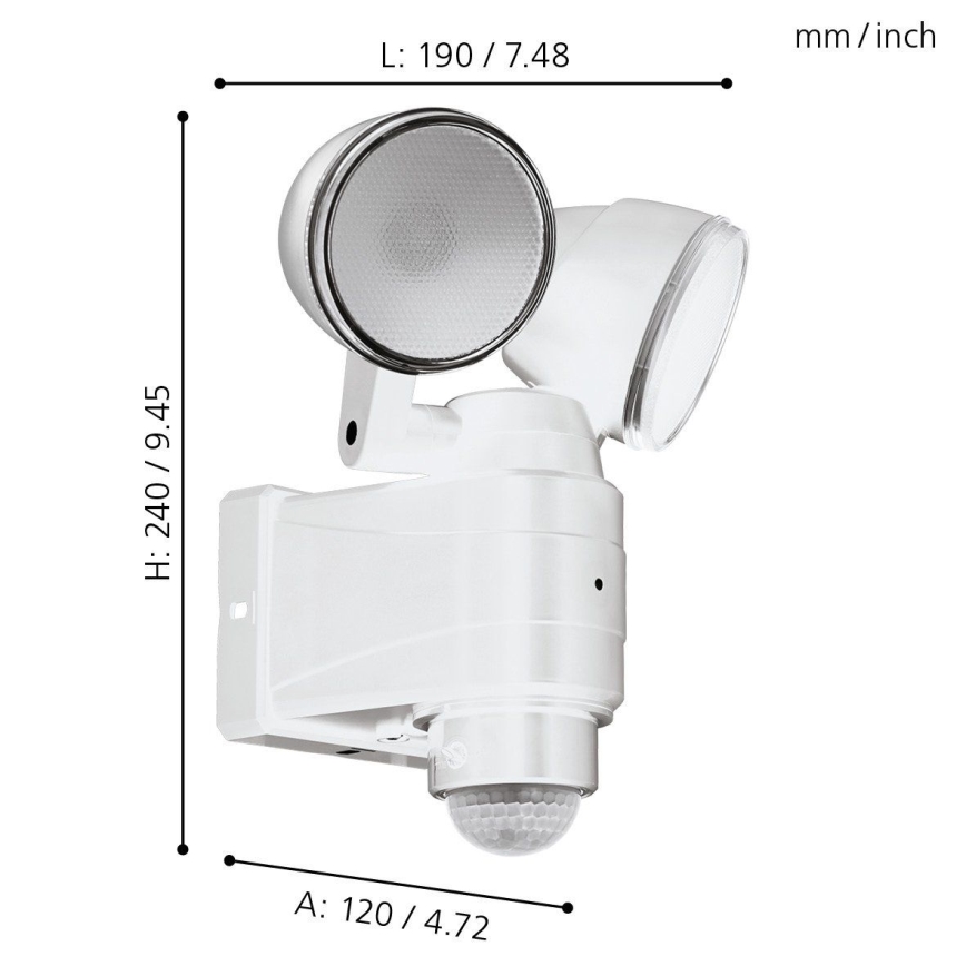 Eglo - LED spoljašnje svetlo sa senzorom 2xLED/4W/4xLR14 IP44