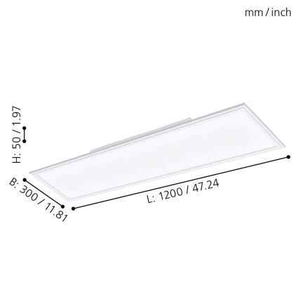 Eglo - LED prigušiva panel LED/30W/230V + daljinski upravljač
