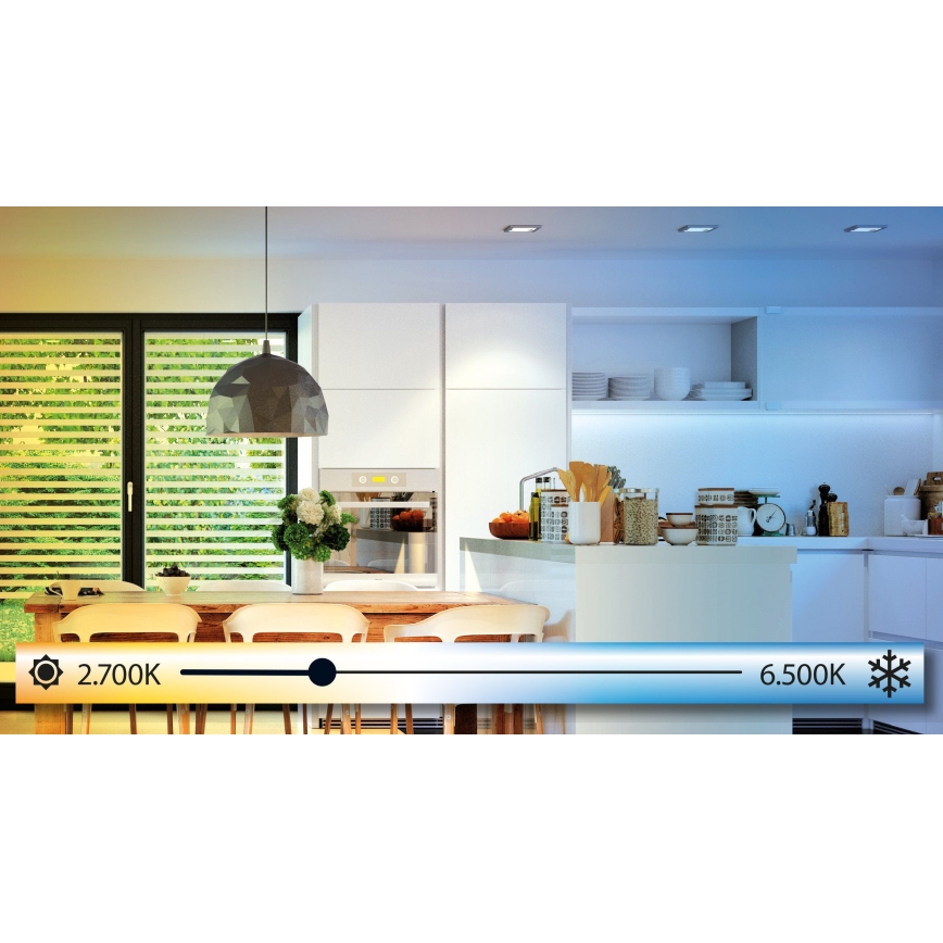 Eglo - LED prigušiva plafonska lampa LED/30W/230V + daljinski upravljač