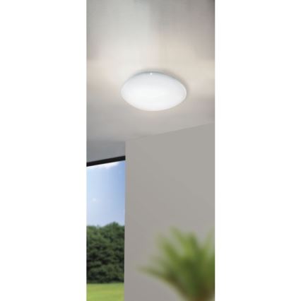 Eglo 98228 - LED prigušiva plafonska svetiljka SILERAS-A LED/36W/230V, prečnik 60 cm + daljinski upravljač