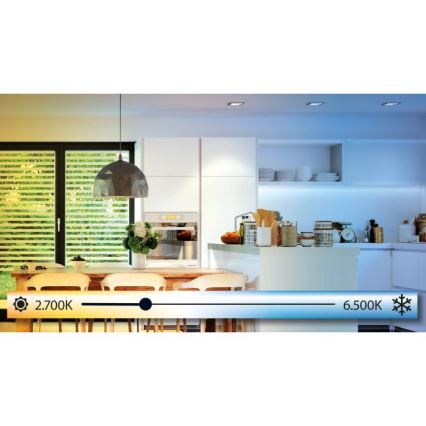 Eglo 98228 - LED prigušiva plafonska svetiljka SILERAS-A LED/36W/230V, prečnik 60 cm + daljinski upravljač