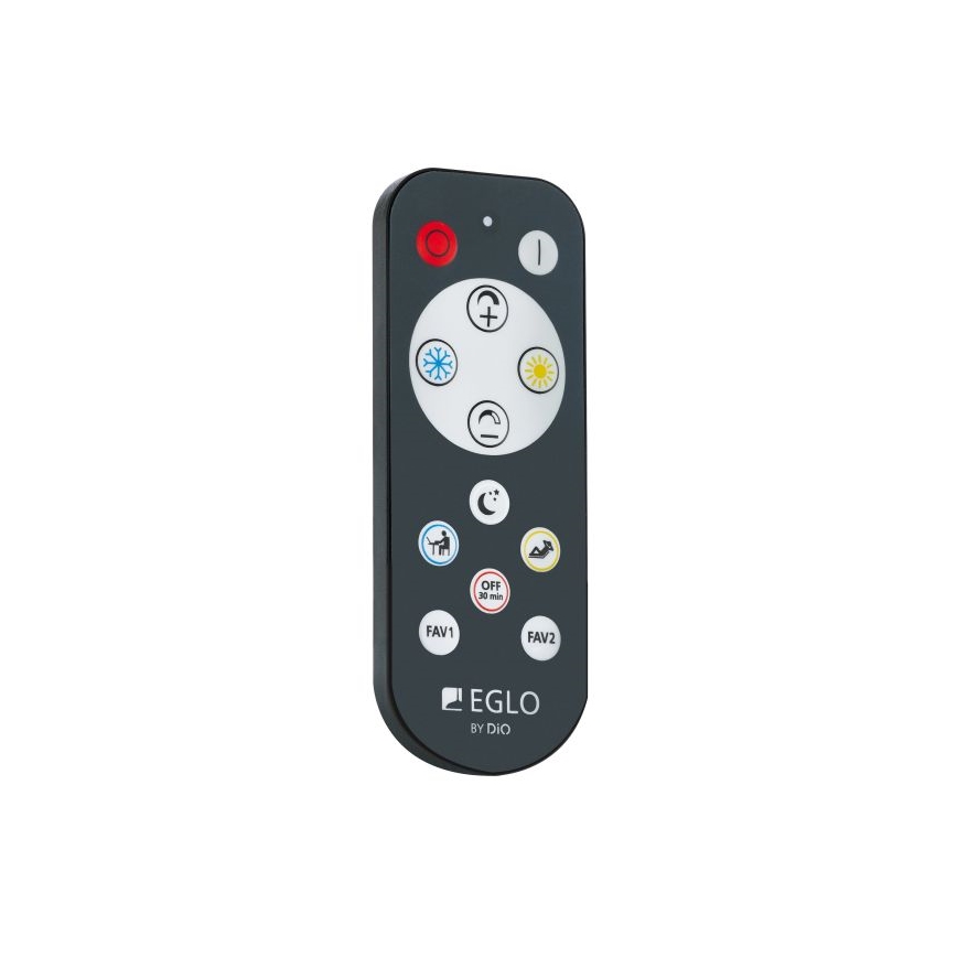 Eglo 98228 - LED prigušiva plafonska svetiljka SILERAS-A LED/36W/230V, prečnik 60 cm + daljinski upravljač