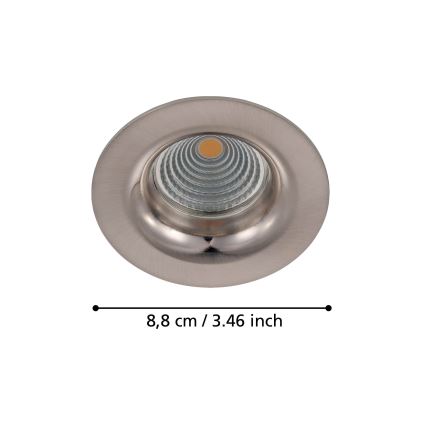Eglo - LED prigušiva ugradna plafonska svetiljka LED/6W/230V