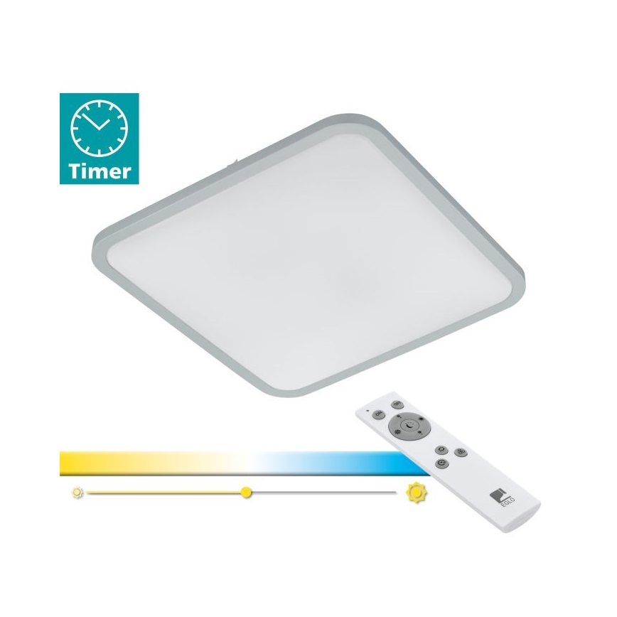 Eglo 98258 - LED prigušiva stropna svetiljka COGOLETO LED/30W/230V + daljinski upravljač