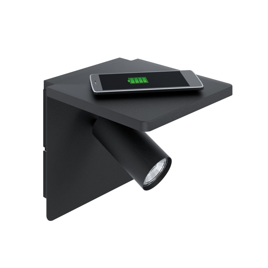 Eglo - LED zidna lampa sa bežičnim punjenjem 1xGU10/5W/230V