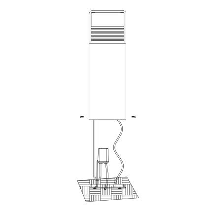 Eglo - LED spoljna lampa LED/5W/230V IP44