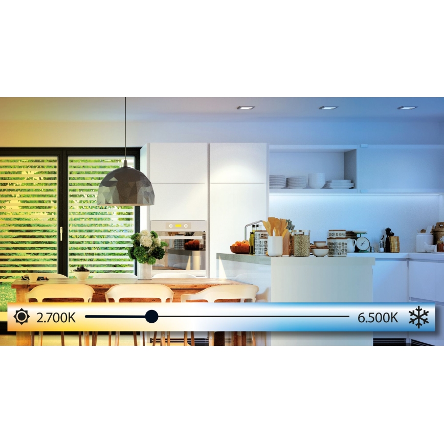 Eglo - LED prigušiva stropna svetiljka LED/14W/230V + daljinski upravljač prečnik 22,5 cm