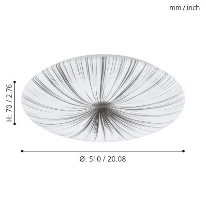 Eglo - LED stropno svetlo LED/30,8W/230V