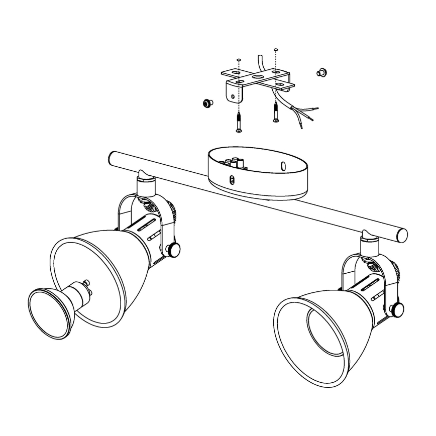 Eglo - LED spot svetlo 2xGU10/3,3W/230V