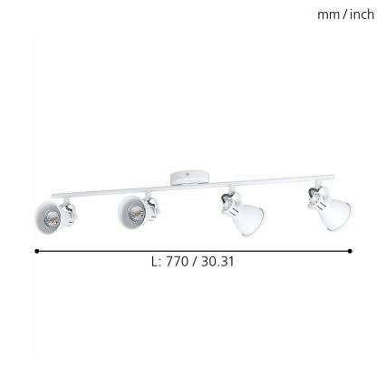 Eglo - LED spot svetlo 4xLED/3,3W/230V