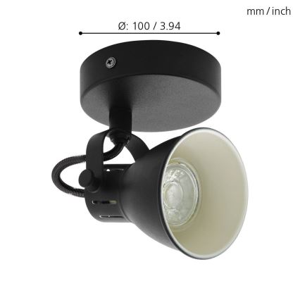 Eglo - LED zidni spot 1xGU10/3,3W/230V