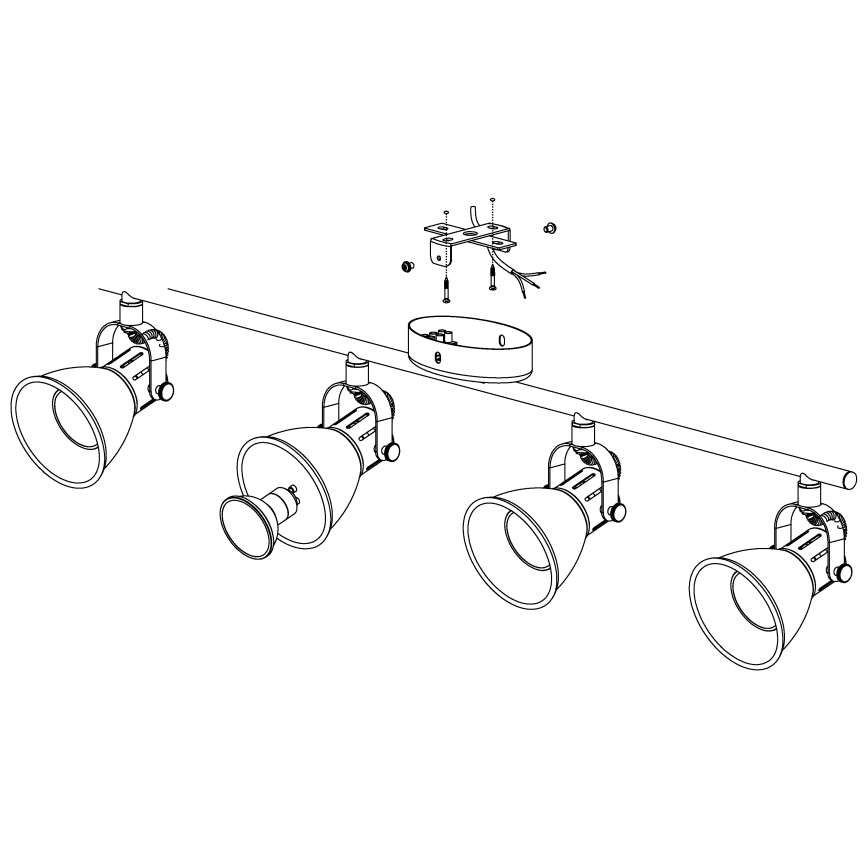 Eglo - LED ugradni spot 4xLED/3,3W/230V