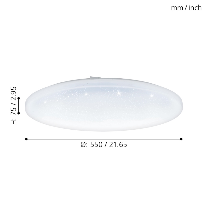 Eglo - LED plafonsko svetlo LED/49,5W/230V