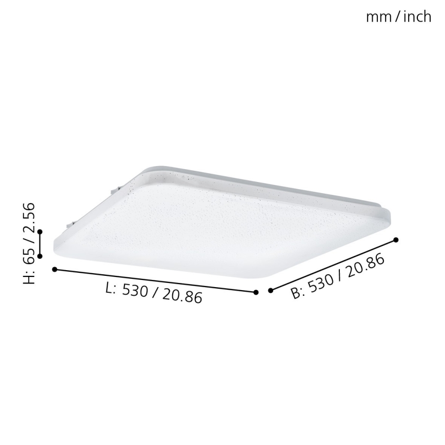 Eglo - LED plafonsko svetlo LED/49,5W/230V