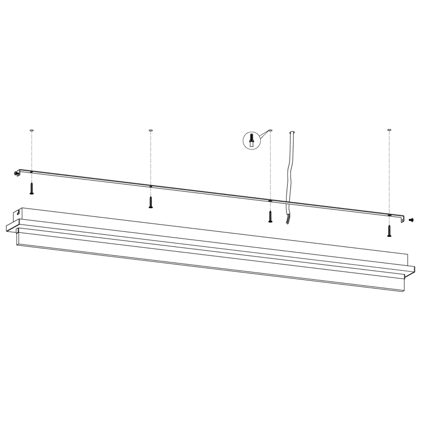 Eglo 98494 - LED plafonska svetiljka SPADAFORA LED/25W/230V