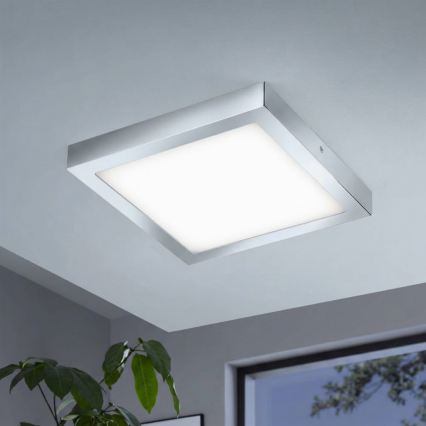 Eglo - LED RGBW prigušiva stropna svetiljka FUEVA-C LED/21W/230V Bluetooth IP44 30x30 cm