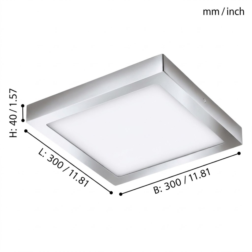 Eglo - LED RGBW prigušiva stropna svetiljka FUEVA-C LED/21W/230V Bluetooth IP44 30x30 cm