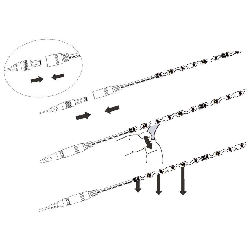 Eglo - LED traka LED/9,6W/230V/24V 2m