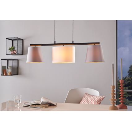 Eglo - LED luster na sajli 3xE14/25W/230V