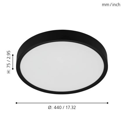 Eglo - LED plafonsko svetlo LED/33,5W/230V
