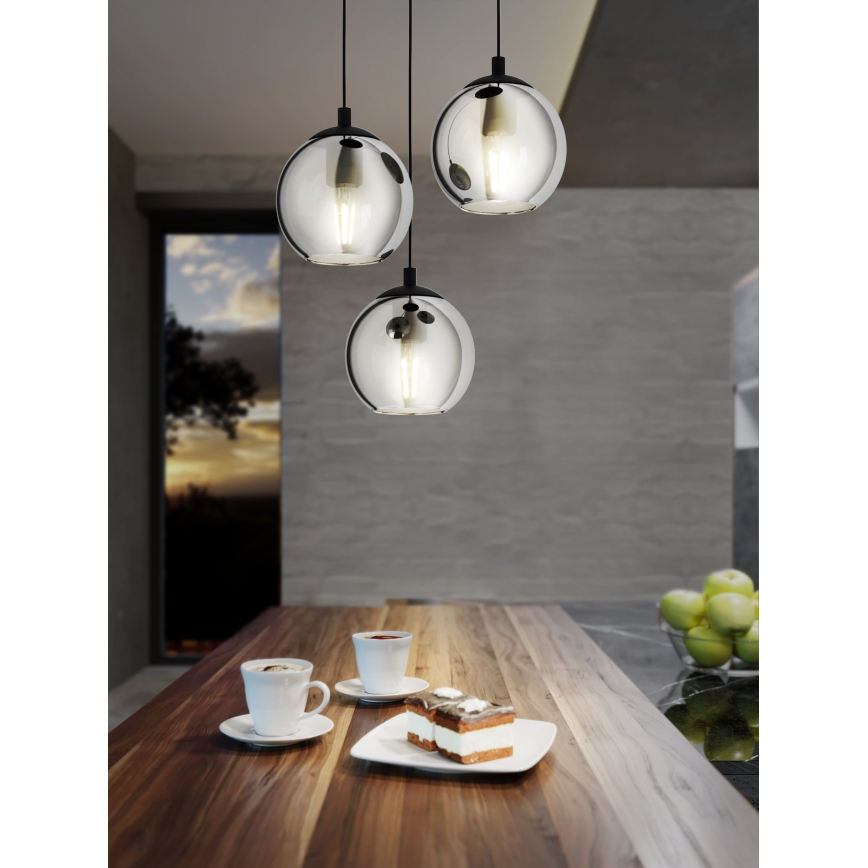 Eglo 98653 - Luster na sajli ARISCANI 3xE27/40W/230V