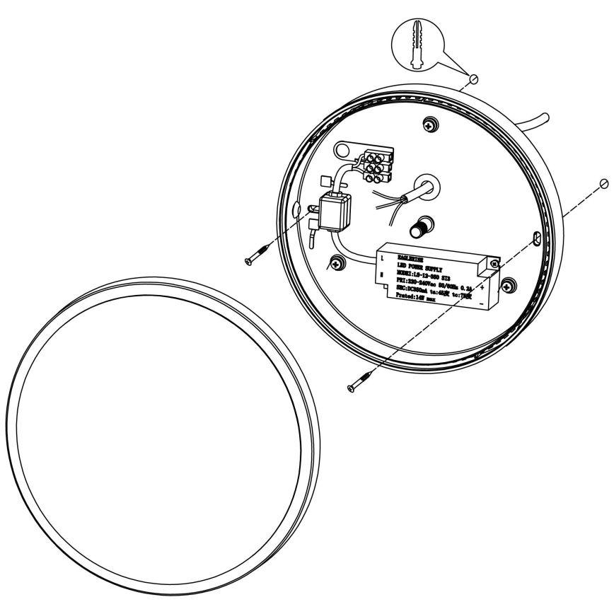 Eglo 98712 - LED spoljašnje zidno svetlo MONGODIO LED/11,5W/230V IP44
