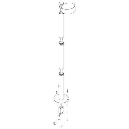Eglo - spoljna LED lampa 6W/230V IP44