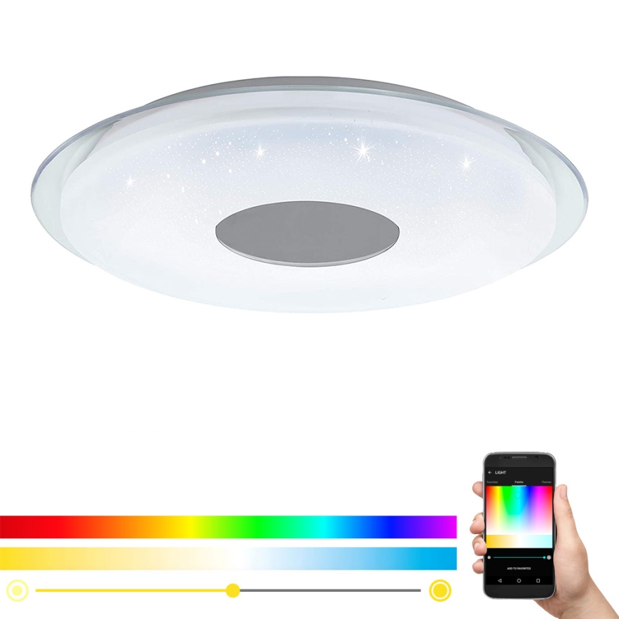 Eglo - LED RGB prigušiva plafonska lampa LANCIANO-C LED/38W/230V + daljinski upravljač