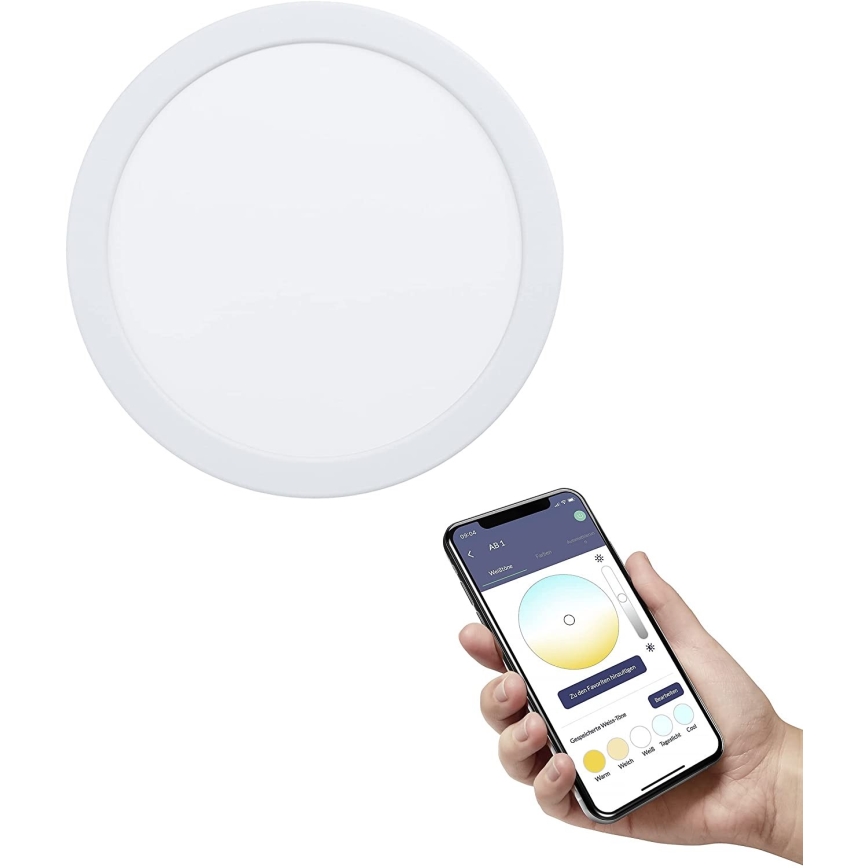 Eglo - LED prigušiva kupatilska ugradna svetiljka LED/16,5W/230V IP44 ZigBee prečnik 21,6 cm