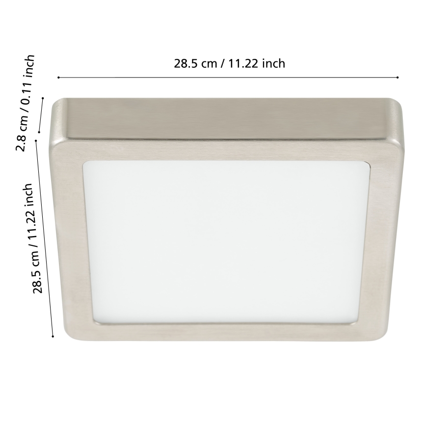 Eglo - LED prigušiva plafonska svetiljka za kupatilo LED/19,5W/230V 2700-6500K IP44 ZigBee 28,5x28,5 cm