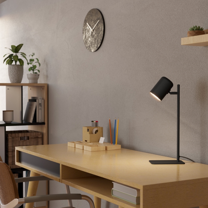 Eglo - LED stona lampa 1xGU10/4,5W/230V crna