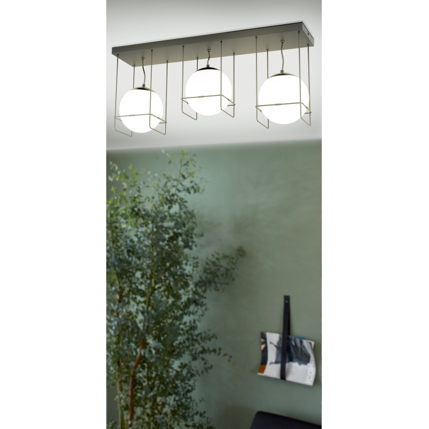 Eglo 99021 - Plafonsko svetlo VERSUOLA 3xE27/40W/230V