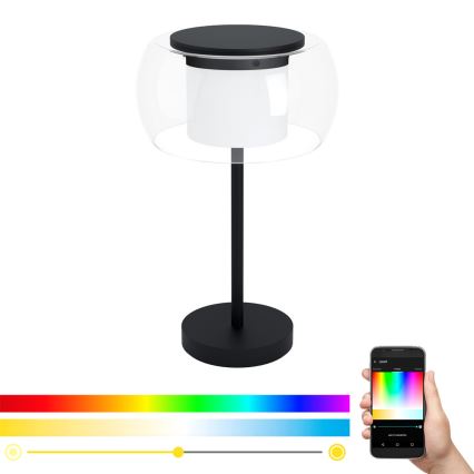 Eglo 99024 - LED RGB prigušiva stona lampa BRIAGLIA-C LED/15W/230V