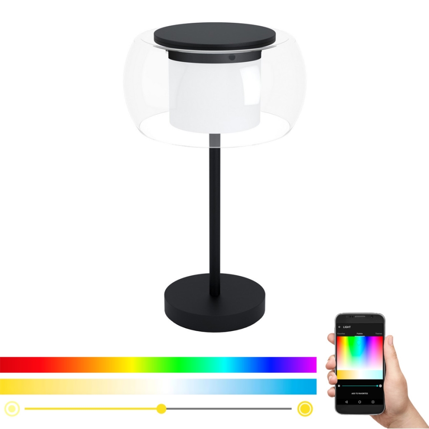Eglo 99024 - LED RGB prigušiva stona lampa BRIAGLIA-C LED/15W/230V