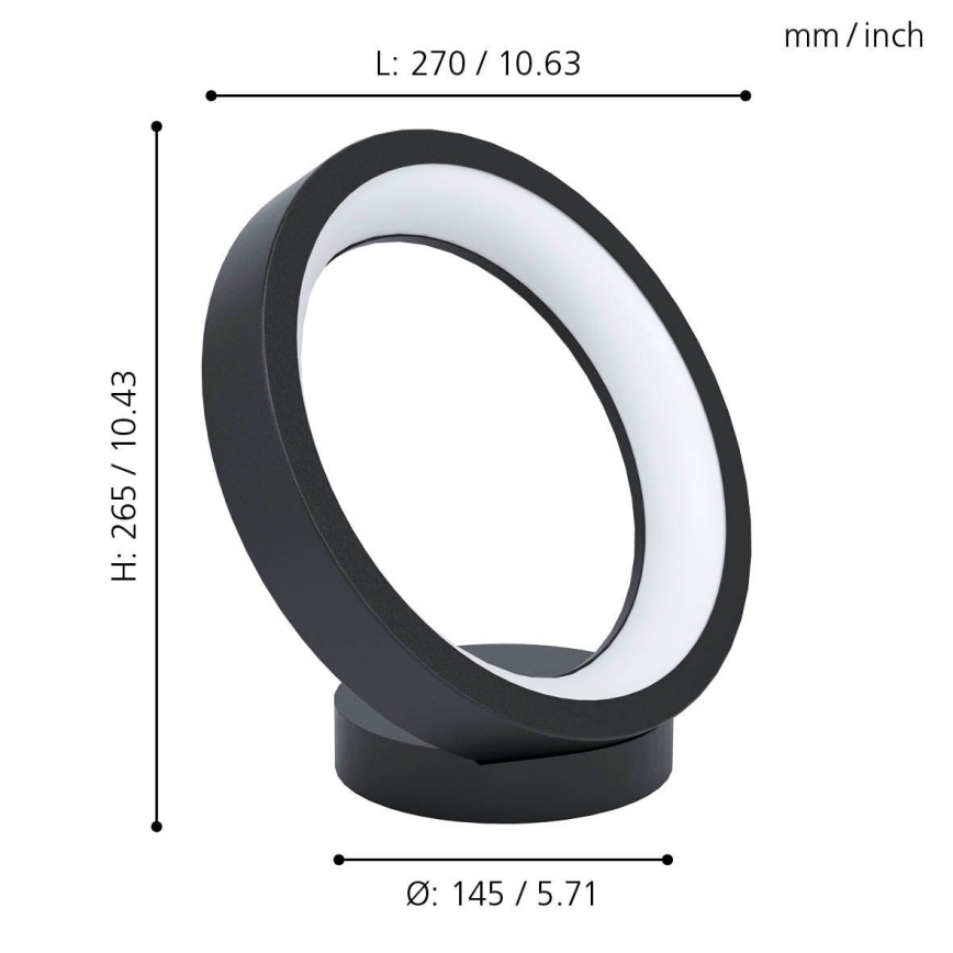 Eglo 99029 - LED RGB prigušiva stona lampa MARGHERA-C LED/16W/230V