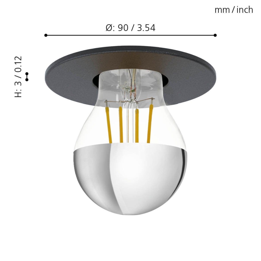 Eglo - Ugradno stropno svetlo 1xE27/40W/230V