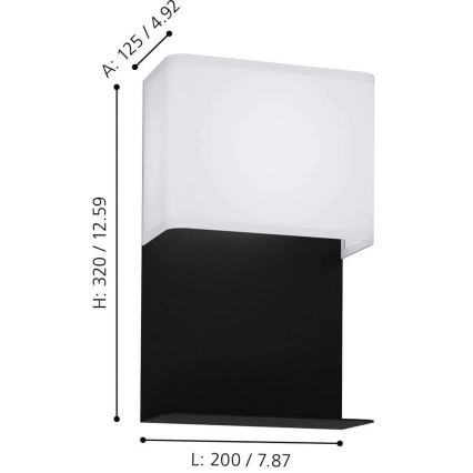 Eglo 99069 - LED zidno svetlo GALDAKAO LED/5,4W/230V