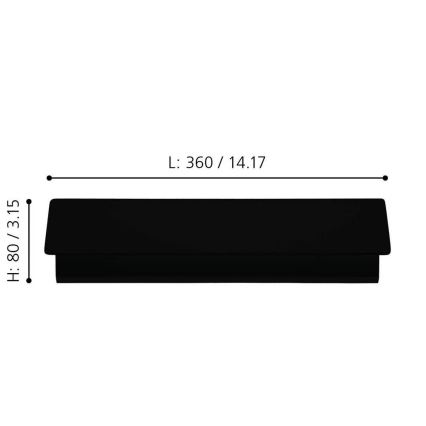 Eglo - LED zidna lampa LED/12W/230V