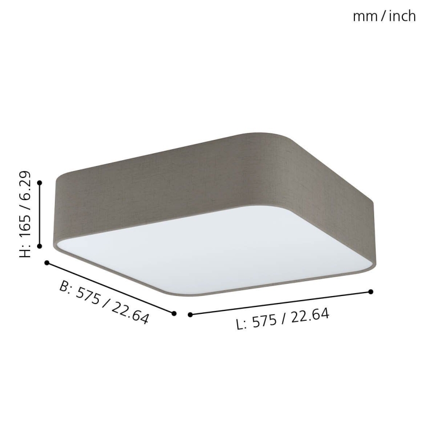 Eglo - Plafonsko svetlo 5xE27/25W/230V