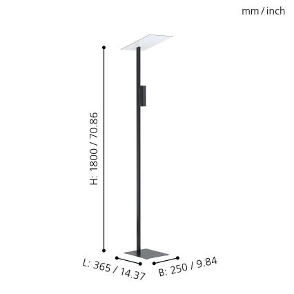 Eglo 99113 - LED Podna lampa BUDEMSEA 2xGU10/5W/230V