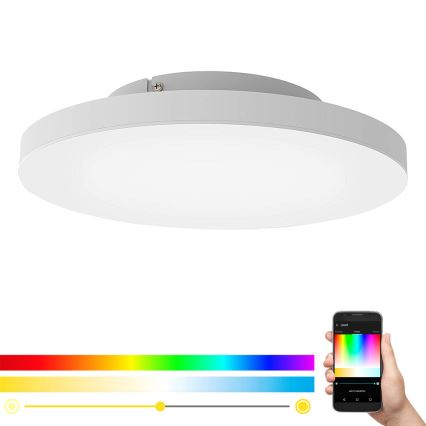 Eglo - LED RGB prigušiva plafonska svetiljka TURCONA-C LED/20W/230V + daljinski upravljač