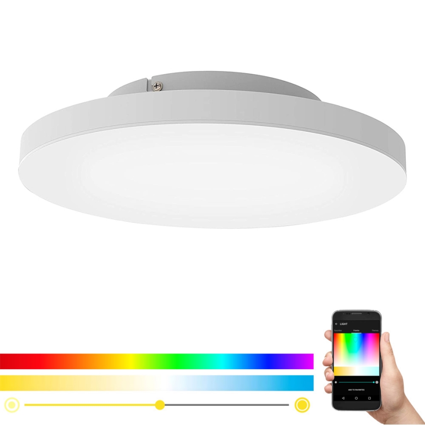 Eglo - LED RGB prigušiva plafonska svetiljka TURCONA-C LED/20W/230V + daljinski upravljač