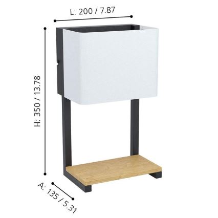 Eglo - LED zidna svetiljka LED/5,4W/230V