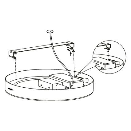 Eglo - LED plafonsko svetlo LED/16,5W/230V prečnik 21 cm