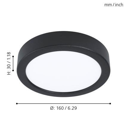 Eglo - LED plafonsko svetlo LED/10,5W/230V prečnika 16 cm
